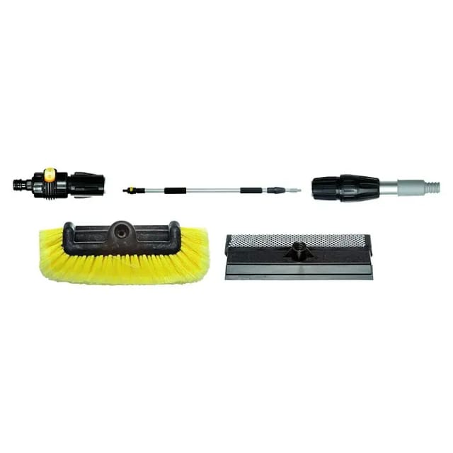 Yachticon Waschbürsten-Set (Länge Stiel: 90 cm - 175 cm, Mit Seitenborsten)