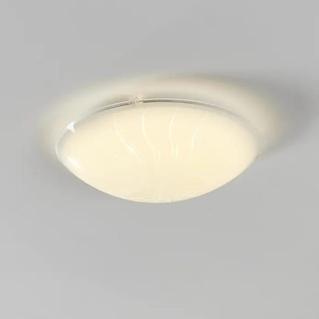 Eglo LED-Deckenleuchte rund Margitta 1 (11 W, Ø x H: 315 mm x 9,5 cm, Granille Weiß)