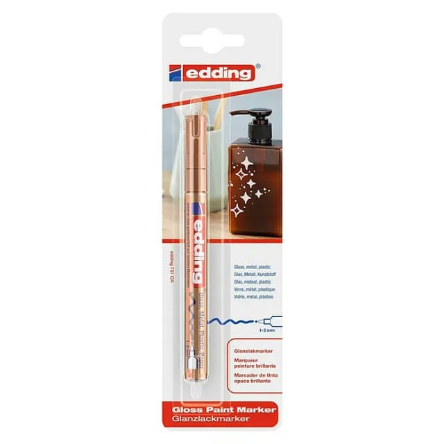 Edding Lackmarker (Kupfer, 1 mm - 2 mm, Rundspitze)