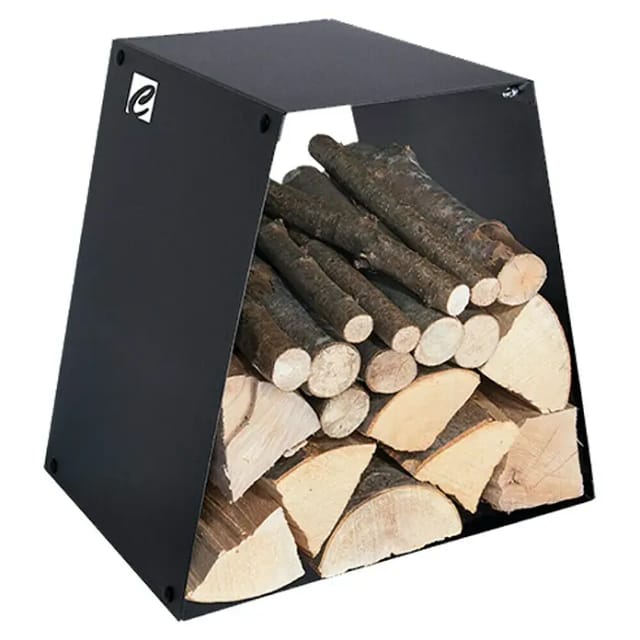 Holzkorb Franz (48,5 x 36 x 47 cm, Stahl, Schwarz)