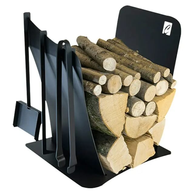 Holzkorb Andrea (43 x 38 x 54 cm, Stahl, Schwarz)