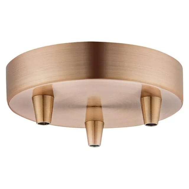 Home Sweet Home Lampenbaldachin (3-fach, Kupfer, Metall, 12 cm)