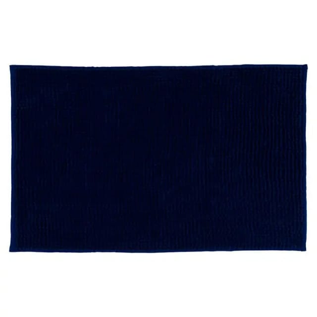 Camargue Badteppich Zottel (50 x 80 cm, Marine, 100% Polyester)