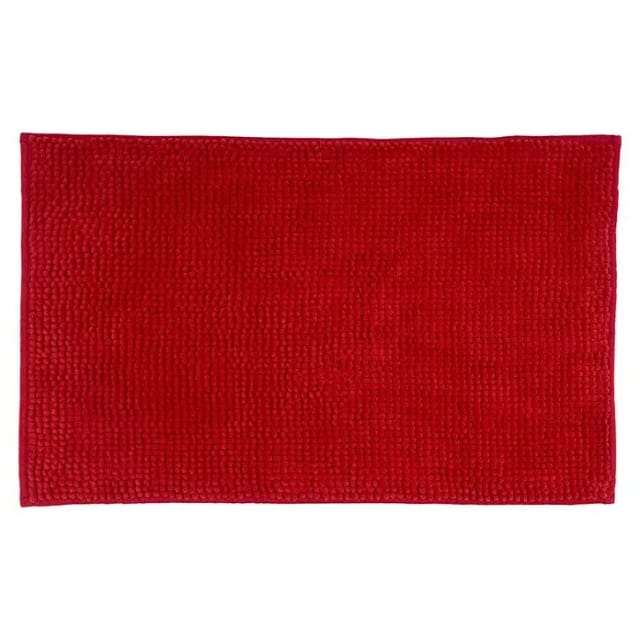 Camargue Badteppich Zottel (50 x 80 cm, Rot, 100% Polyester)