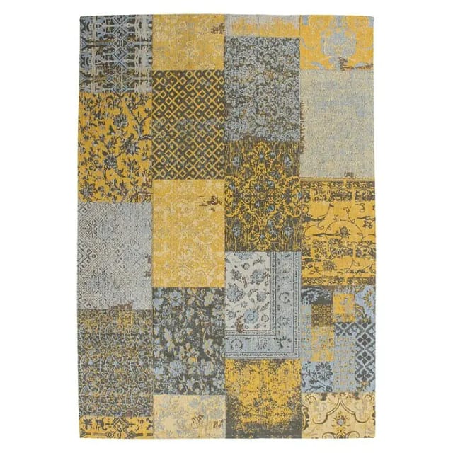 Kayoom Flachgewebeteppich Jacquard (Gold, 290 x 200 cm, 100 % Baumwolle)