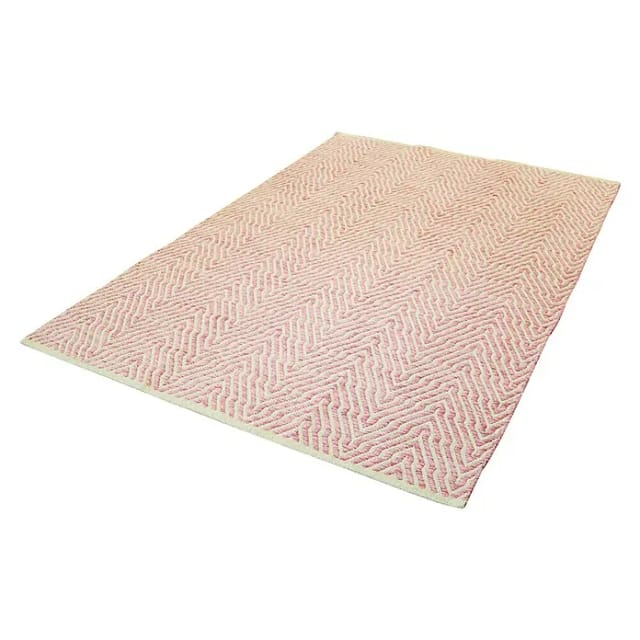 Kayoom Flachgewebeteppich Cocktail 400 (Pink, 150 x 80 cm, 100% Baumwolle)