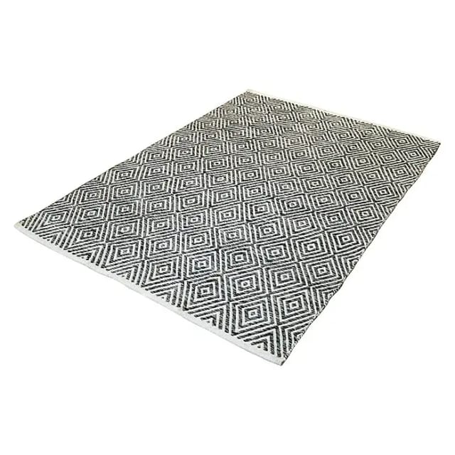Kayoom Flachgewebeteppich Cocktail 300 (Grau, 170 x 120 cm, 100% Baumwolle)