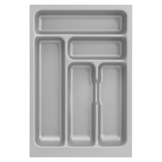 Optifit Besteckkasten (47,3 x 31,8 x 5 cm, Silbergrau)