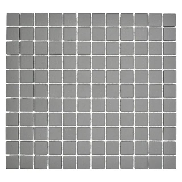 Mosaikfliese Quadrat Uni AT 950 (32,6 x 30 cm, Grau, Matt)
