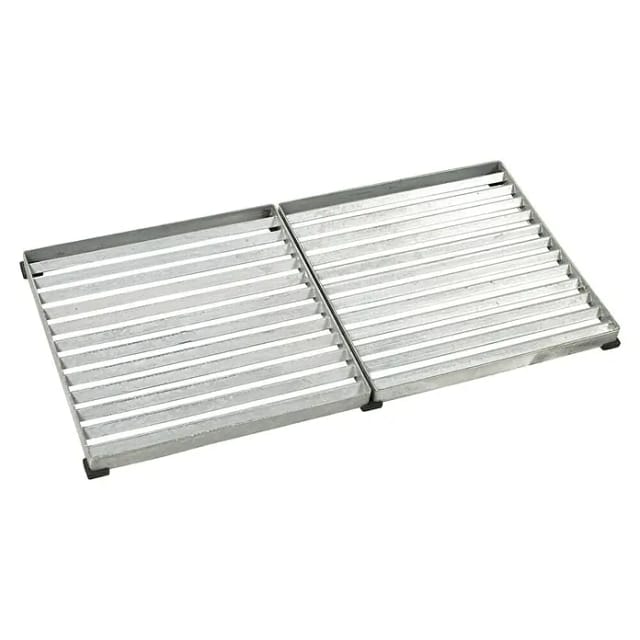 Plus Fußabtreter Cubic (40 x 80 x 3,5 cm, Silber)