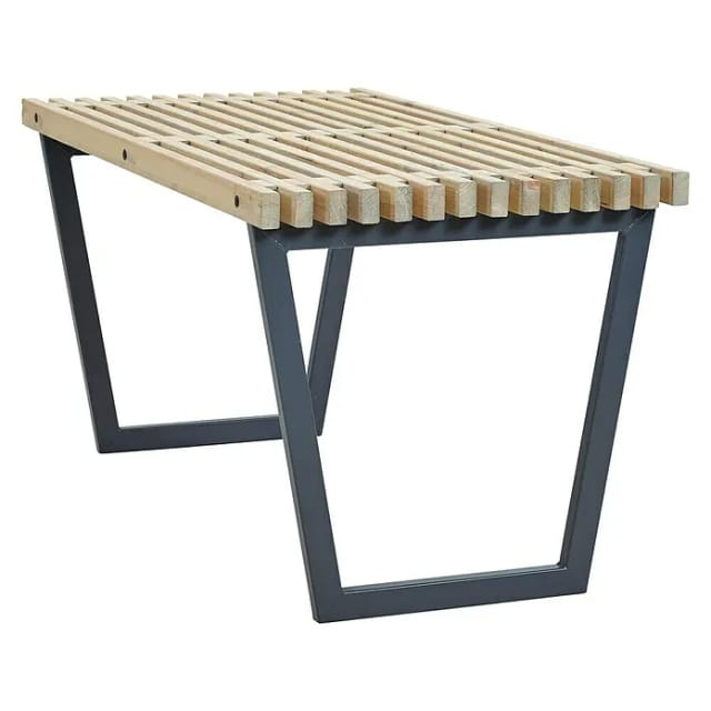 Plus Gartentisch Siesta (L x B x H: 138 x 76,5 x 72 cm, Nadelholz, Rechteckig, Natur/Schiefergrau)