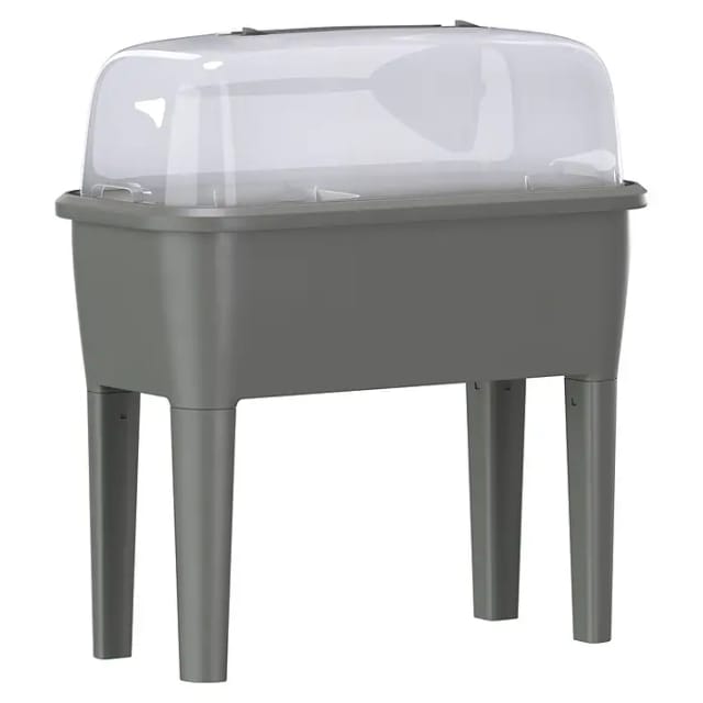 Hochbeet Respana Planter Set (38,7 x 77 x 82 cm, Kunststoff, Steingrau)
