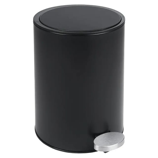Camargue Treteimer Luba (3 l, Edelstahl, Schwarz)