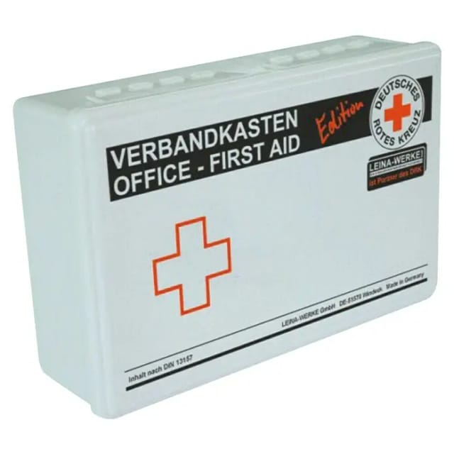 Leina-Werke Betriebsverbandkasten DRK-Edition (DIN 13157, Ohne Wandhalterung, Weiß)