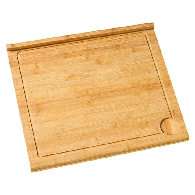 Schneidebrett (Bambus, Geölt, 54 x 46 x 3,5 cm)