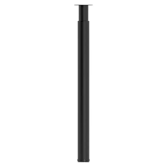 Rei Teleskop-Möbelfuß (Durchmesser: 6 cm, Höhenverstellung: 71 cm - 100 cm, Stahl, Schwarz)