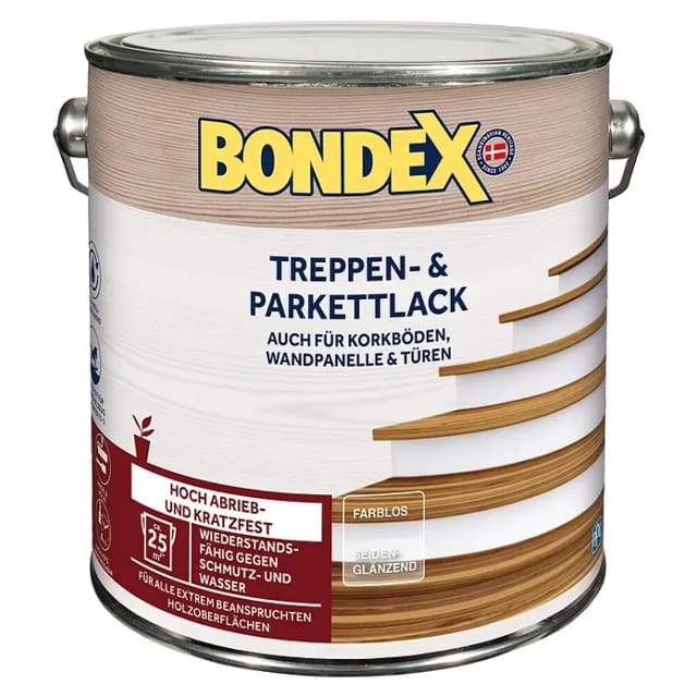 Bondex Treppen- & Parkettlack (Farblos, Seidenglänzend, 2,5 l)
