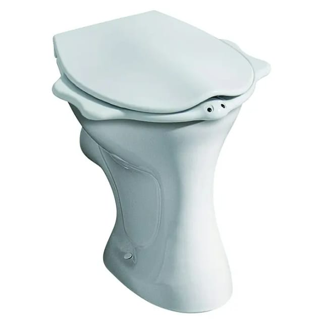 Geberit Kind Stand-WC (Mit Spülrand, Mit schmutzabweisender Glasur, Spülform: Flach, WC Abgang: Waagerecht, Weiß)