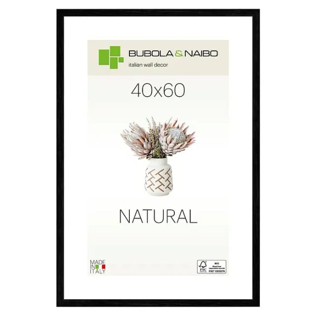 Bubola & Naibo Holzrahmen Tulipa 6340 (40 x 60 cm, Schwarz)