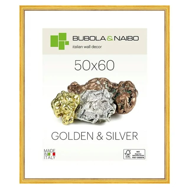 Bubola & Naibo Holzrahmen Marisa 6280 (50 x 60 cm, Gold)