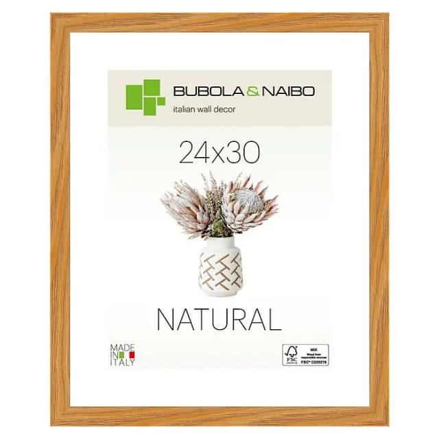 Bubola & Naibo Holzrahmen Tulipa 6340 (24 x 30 cm, Eiche)