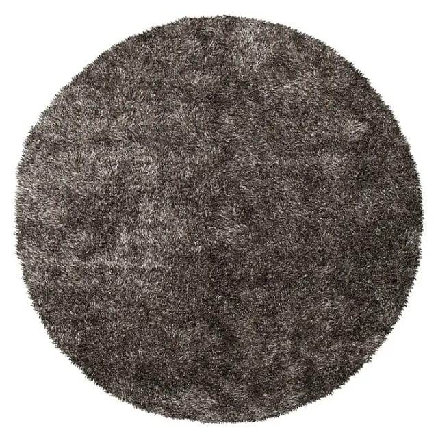 Kayoom Hochflorteppich Diamond (Champagner, Durchmesser: 120 cm, 100 % Polyester)