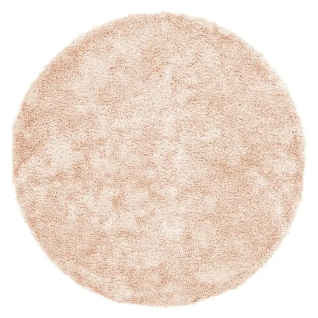 Kayoom Hochflorteppich Diamond (Puderrosa, Durchmesser: 160 cm, 100 % Polyester)