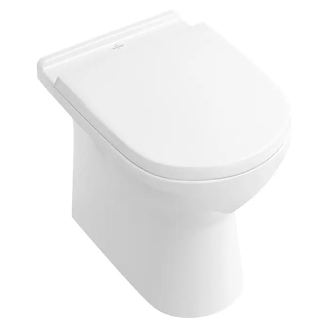 Villeroy & Boch O.novo Stand-WC Typ 2 (Mit Spülrand, Ohne Spezialglasur, Spülform: Tief, WC Abgang: Waagerecht, Weiß)