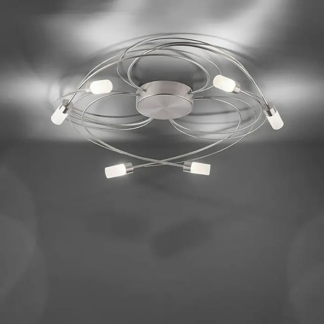 Paul Neuhaus LED-Deckenleuchte rund Nelia (25 W, Chrom, Warmweiß)