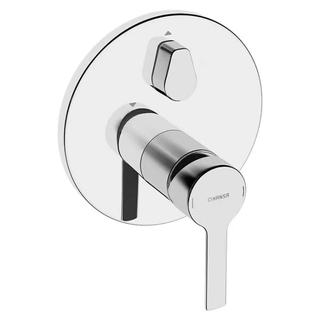 Hansa Ronda UP-Badewannenarmatur (Rund, Chrom, Glänzend, Sicherungseinrichtung)