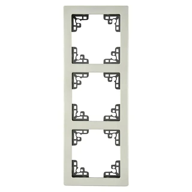 Voltomat FERA Abdeckrahmen Soft (Edelstahl, 3-fach, Edelstahl)