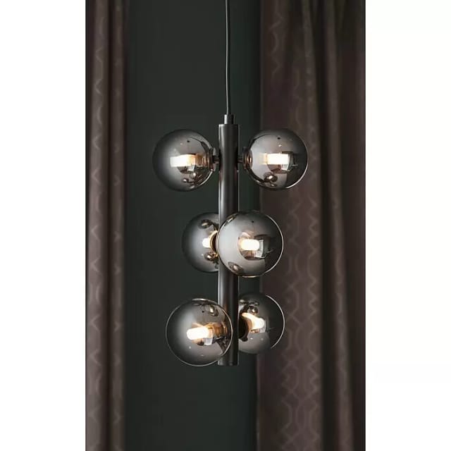 Lucide Tycho Pendelleuchte (L x B x H: 25,5 x 25,5 x 150 cm, Schwarz)