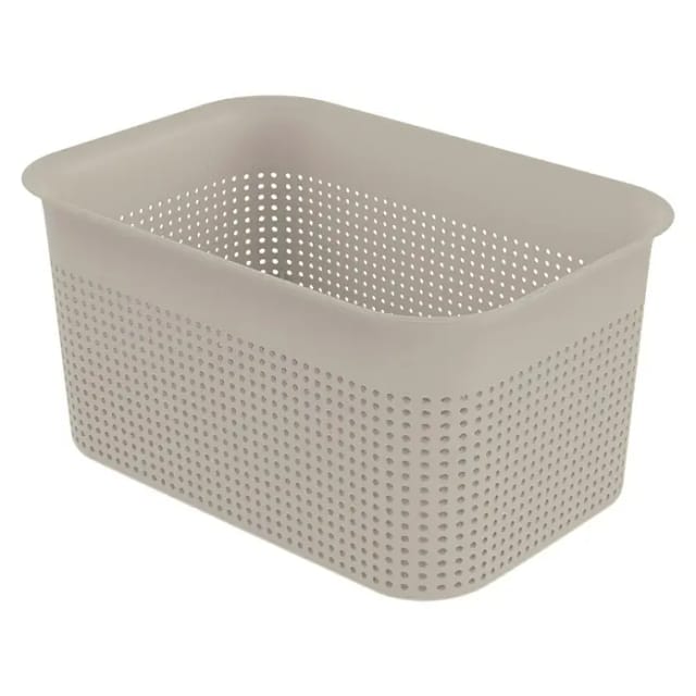 Rotho Aufbewahrungsbox Brisen (L x B x H: 26,2 x 18 x 13 cm, Kunststoff, Cappuccino)