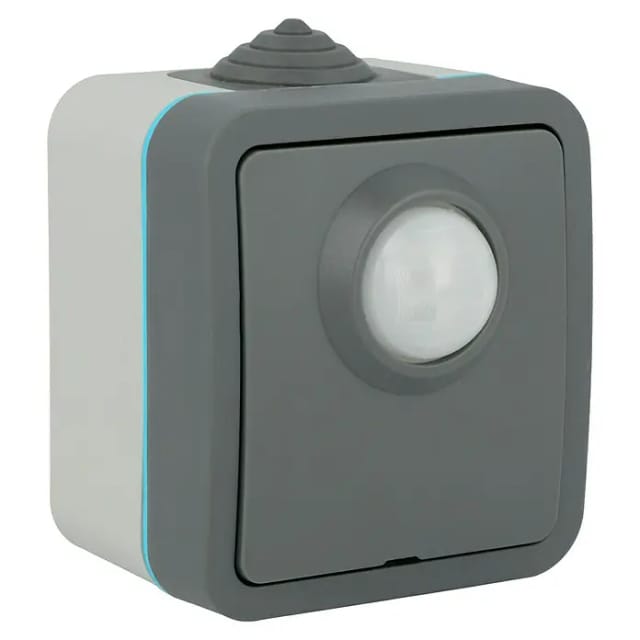 Voltomat Blueline Sensor-Schalter (Grau, Matt, 1-fach, Ausrichtung Schalterprogramm: Horizontal, Aufputzmontage, Schutzart: IP54)