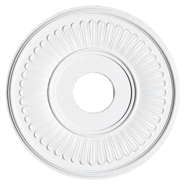 Rosette Silva (Durchmesser: 37 cm, Polystyrol, Modern, Weiß)