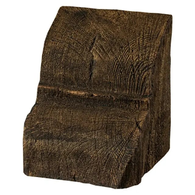 Dekoelement (Konsole, Dunkelbraun, 6 x 9 x 11 cm)