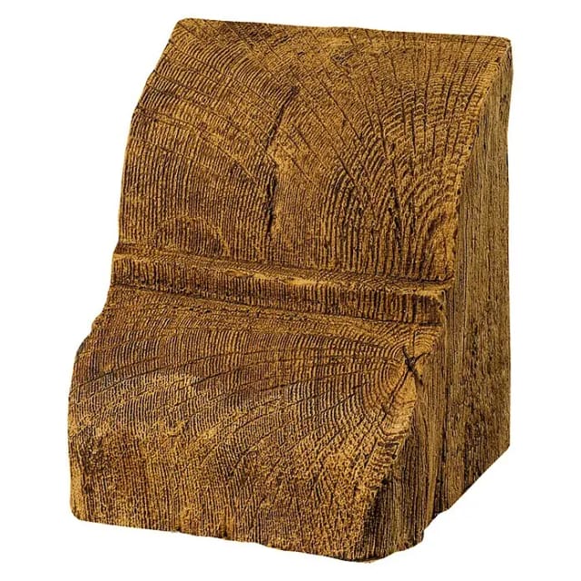Dekoelement (Konsole, Hellbraun, 9 x 12 x 13,5 cm)