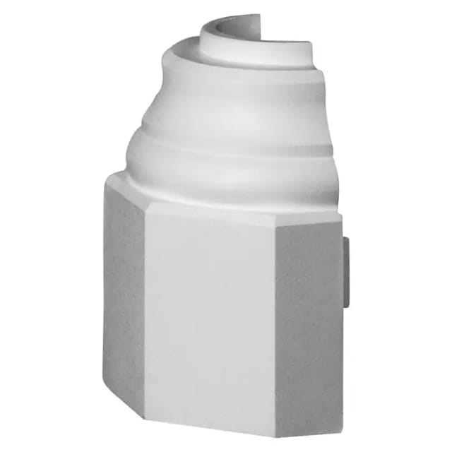 Dekoelement Halbsäule-Fuß HS22 F/H (16,2 x 32 cm, Expandiertes Polystyrol (EPS))