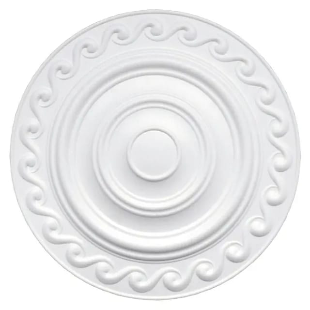 Rosette Sarah (Durchmesser: 37 cm, Polystyrol, Modern, Weiß)