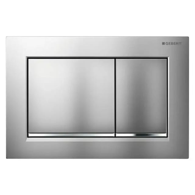 Geberit Betätigungsplatte Omega 30 - 115080JQ1 (Chrom matt, 2-Mengen-Spülung)