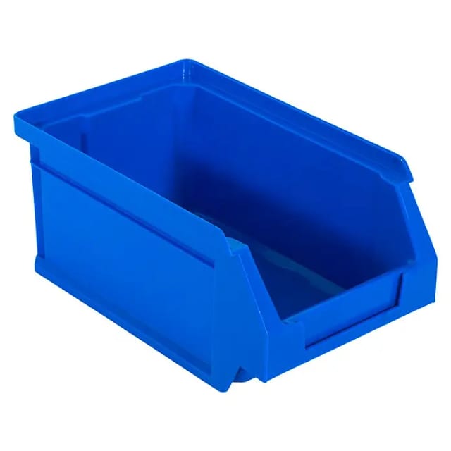 Simonrack Sichtlagerkasten (L x B x H: 10 x 9,5 x 8 cm, Blau, 5 Stk.)