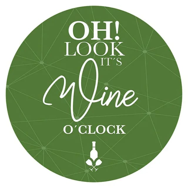 ProArt Glasbild (Wine O´Clock, Durchmesser: 20 cm)