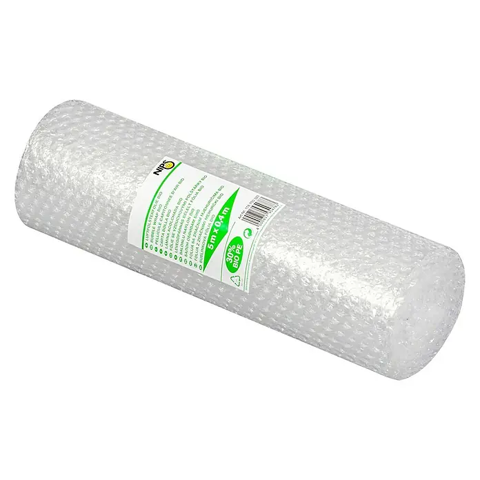 Nips Luftpolsterfolie Bio (L x B: 5 x 0,4 m, Transparent)