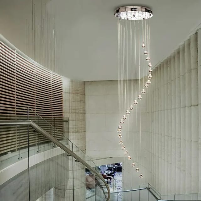 Searchlight Pendelleuchte Hallway (175 W, L x B x H: 30 x 30 x 180 cm, Chrom, GU10)