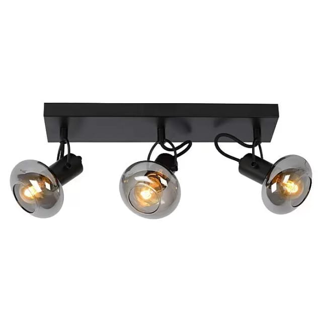 Lucide LED-Deckenstrahler Madee (75 W, L x B x H: 38 x 9 x 18 cm, Schwarz)