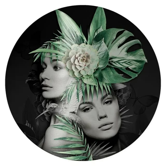 ProArt Bild (Woman & Plants, Durchmesser: 100 cm)