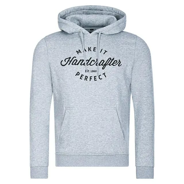 Kapuzenpullover Handcrafter (Grau, Größe: M)
