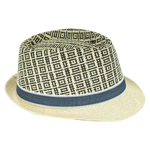 Black Fox Sonnenhut Yann (Beige/Schwarz, Kopfumfang: 59 cm, Geeignet für: Herren)