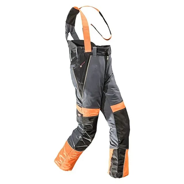 Bullstar Schnittschutzhose Proximo mit Hosenträger (Herren, Konfektionsgröße: 52, Orange/Anthrazit)