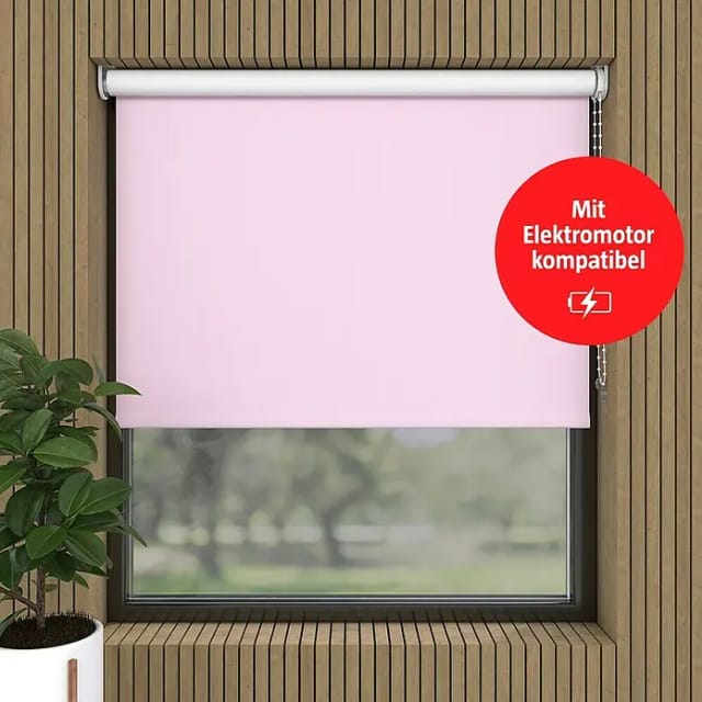 Verdunkelungsrollo (B x H: 90 x 275 cm, Rosa)